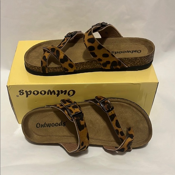 Outwoods Leopard Print Sandals - Picture 1 of 4